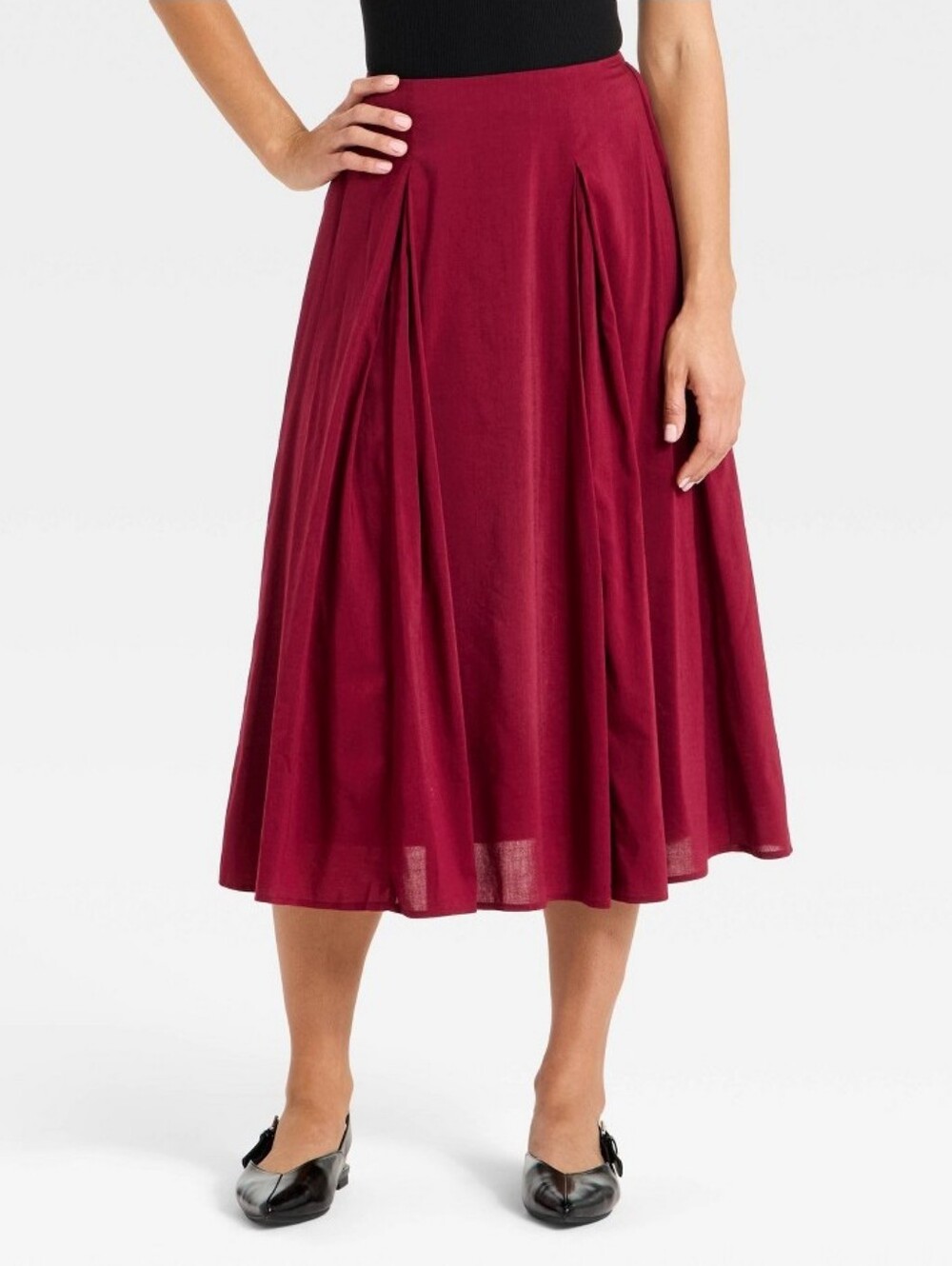 A New Day - Women's Burgundy Maxi Skirt